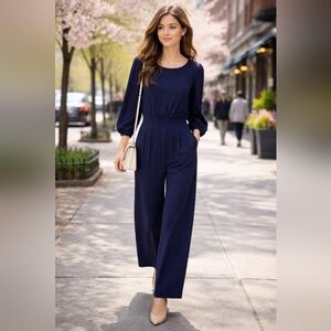 Elegant Navy Jumpsuit